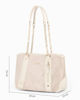 Immagine di RIFLE - Borsa due manici beige con parte frontale scamosciata