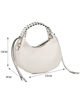 Immagine di RIFLE - Minibag beige con manico intrecciato, tracolla removibile