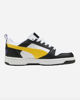 Immagine di PUMA - SNEAKERS JUNIOR REBOUND V6 LO GS BIANCHE CON DETTAGLI GIALLI E NERI DAL 36 AL 39, 393833-23
