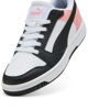 Immagine di PUMA - SNEAKERS JUNIOR REBOUND V6 LO GS BIANCHE CON DETTAGLI ROSA PESCA E NERI DAL 36 AL 39, 393833-24