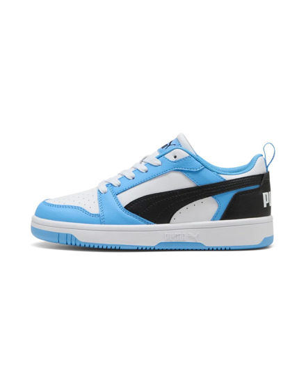 Immagine di PUMA - SNEAKERS JUNIOR REBOUND V6 LO GS CELESTI CON DETTAGLI NERI E BIANCHI DAL 36 AL 39, 393833-34
