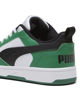 Immagine di PUMA - SNEAKERS JUNIOR REBOUND V6 LO GS BIANCHE CON DETTAGLI VERDI E NERI DAL 36 AL 39, 393833-05