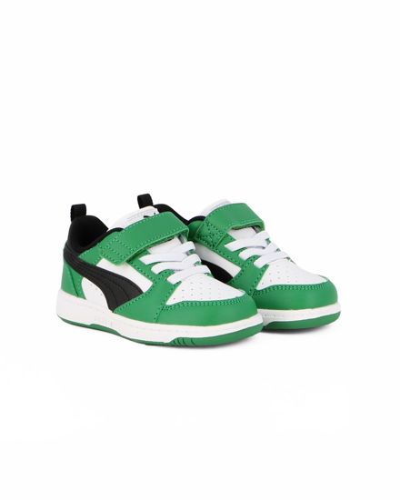 Immagine di PUMA - SNEAKERS KIDS REBOUND V6 LO AC+TD VERDI CON DETTAGLI BIANCHI E NERI DAL 20 AL 27, 397420-05