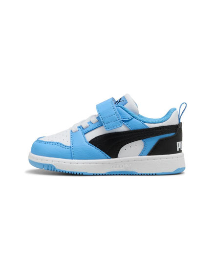 Immagine di PUMA - SNEAKERS KIDS REBOUND V6 LO AC+TD CELESTI CON DETTAGLI NERI E BIANCHI DAL 20 AL 27, 397420-34