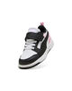 Immagine di PUMA - SNEAKERS KIDS REBOUND V6 LO AC+TD BIANCHE CON DETTAGLI NERI E ROSA DAL 20 AL 27, 397420-37