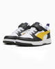 Immagine di PUMA -  SNEAKERS KIDS REBOUND V6 LO BIANCA CON DETTAGLI NERI E GIALLI DAL 28 AL 35,  397419-23