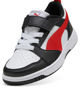 Immagine di PUMA -  SNEAKERS KIDS REBOUND V6 LO BIANCA CON DETTAGLI NERI E ROSSI DAL 28 AL 35,  397419-04