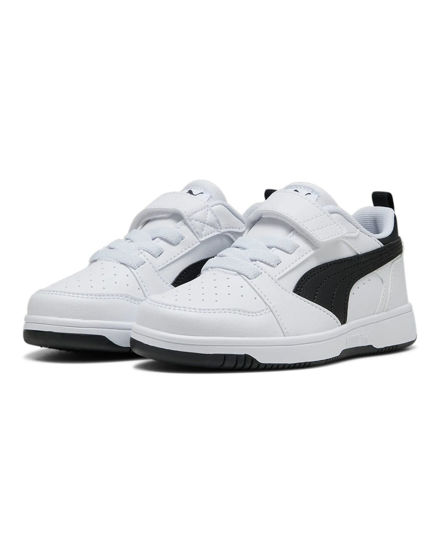 Immagine di PUMA -  SNEAKERS KIDS REBOUND V6 LO BIANCA CON DETTAGLI NERI DAL 28 AL 35,  397419-02