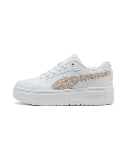 Immagine di PUMA - SNEAKERS REBOUND FEMME LOW TOPCAT BIANCHE CON DETTAGLI ROSA E BEIGE DA DONNA , 406062-02