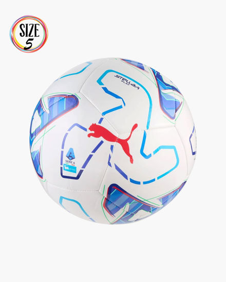 Immagine di PUMA -PALLONE  DA CALCIO STELLAR  PLAY SERIE A BIANCO CON DETTAGLI MULTICOLOR MISURA 5, 085165-01