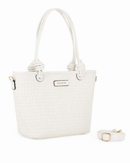 Immagine di BORSA SHOPPING EFF.INTRECCIO MANICI NODI