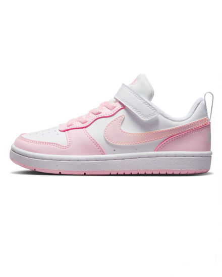 Immagine di NIKE - SNEAKERS KIDS COURT BOROUGH LOW RECRAFT BIANCHE E ROSA  DAL 28  AL 35,  DV5457/105