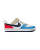 Immagine di NIKE - SNEAKERS KIDS COURT BOROUGH LOW RECRAFT BIANCHE CON DETTAGLI MULTICOLOR  DAL 28  AL 35,  DV5457/124