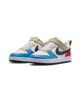 Immagine di NIKE - SNEAKERS KIDS COURT BOROUGH LOW RECRAFT BIANCHE CON DETTAGLI MULTICOLOR  DAL 28  AL 35,  DV5457/124