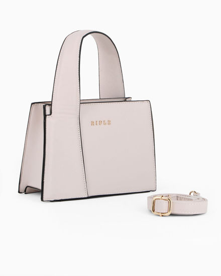Immagine di RIFLE - Minibag nude ad un manico , tracolla removibile
