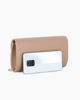 Immagine di MISS GLOBO - Pochette beige con patta e dettaglio in metallo oro