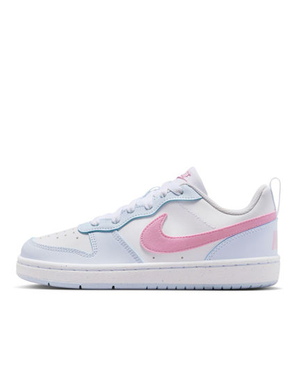 Immagine di NIKE - SNEAKERS JUNIOR COURT BOROUGH LOW ESSENTIAL+ GS  BIANCA, CELESTE E ROSA, DAL  36 AL 40, IQ2725/101
