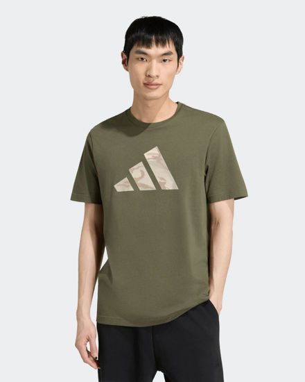 Immagine di T-SHIRT MM CAMO LOGO T OLIVE