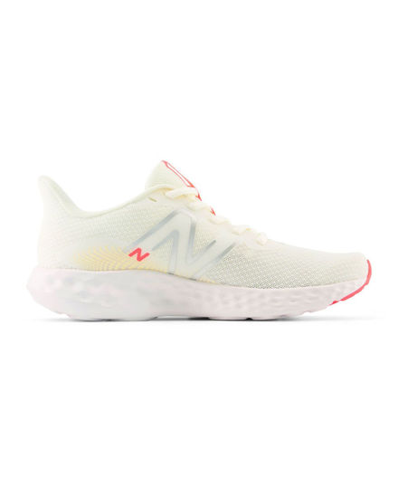 Immagine di NEW BALANCE -  SCARPE DA RUNNING BEIGE CON DETTAGLI GRIGI, GIALLI E ROSSI DA DONNA,  W411RU3