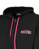 Immagine di XTREME BOXING - Felpa con cappuccio e zip completa nera da donna in cotone