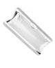 Immagine di DIVAS - Clutch argento ricoperta di strass argento con chiusura metallica