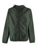 Immagine di WAIKIKI RUN- K-WAY CON CAPPUCCIO FULL ZIP  UOMO VERDE MILITARE CON DETTAGLI ARANCIONI FLUO - VERANO