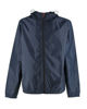 Immagine di WAIKIKI RUN- K-WAY CON CAPPUCCIO  FULL ZIP UOMO  BLU SCURO CON DETTAGLI ARANCIONI FLUO - VERANO