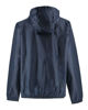 Immagine di WAIKIKI RUN- K-WAY CON CAPPUCCIO  FULL ZIP UOMO  BLU SCURO CON DETTAGLI ARANCIONI FLUO - VERANO