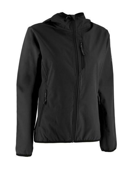 Immagine di ON SPIRIT - GIUBBINO CON CAPPUCCIO SOFTSHELL DONNA NERO - ADELITA