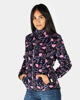 Immagine di ON SPIRIT - MICROPILE ORSETTO DONNA FULL ZIP NERO A FIORI ROSA E LILLA - OLIVIA