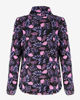 Immagine di ON SPIRIT - MICROPILE ORSETTO DONNA FULL ZIP NERO A FIORI ROSA E LILLA - OLIVIA