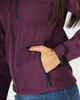 Immagine di ON SPIRIT - GIUBBINO CON CAPPUCCIO FELPATO SOFTSHELL DONNA BORDEAUX - ALBA