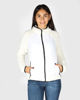 Immagine di ON SPIRIT -GIUBBINO CON CAPPUCCIO FULL ZIP BIANCO CON DETTAGLI NERI DONNA - DALIDA