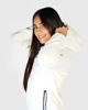 Immagine di ON SPIRIT -GIUBBINO CON CAPPUCCIO FULL ZIP BIANCO CON DETTAGLI NERI DONNA - DALIDA