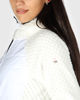 Immagine di ON SPIRIT -GIUBBINO CON CAPPUCCIO FULL ZIP BIANCO CON DETTAGLI NERI DONNA - DALIDA