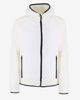 Immagine di ON SPIRIT -GIUBBINO CON CAPPUCCIO FULL ZIP BIANCO CON DETTAGLI NERI DONNA - DALIDA