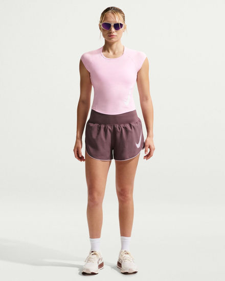Immagine di NIKE - T- SHIRT  MEZZA MANICA SWOOSH RUN ROSA DA DONNA, IF4998/663