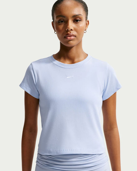 Immagine di NIKE - T- SHIRT  MEZZA MANICA NSW RIB TGHT SS  CELESTE DA DONNA, HV4994/407
