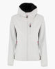 Immagine di ON SPIRIT - GIUBBINO CON CAPPUCCIO SOFTSHELL DONNA BIANCO PERLA  CON DETTAGLI NERI E FUXIA - ADELITA