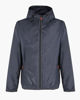 Immagine di WAIKIKI RUN- K-WAY CON CAPPUCCIO FULL ZIP  UOMO  BLU SCURO CON DETTAGLI ARANCIONI FLUO - VERANO