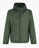 Immagine di WAIKIKI RUN- K-WAY CON CAPPUCCIO FULL ZIP  UOMO VERDE MILITARE CON DETTAGLI ARANCIONI FLUO - VERANO