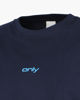 Immagine di ONLY - T-SHIRT MEZZA MANICA BLU CON DETTAGLI CELESTI DA DONNA  -  10100