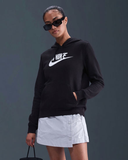 Immagine di NIKE - FELPA CON CAPPUCCIO SPORTSWEAR CLUB NERA DA DONNA –  DQ5775/010