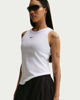 Immagine di NIKE – CANOTTA SPORTSWEAR ADERENTE A COSTINE BIANCA DA DONNA – IH7956/010