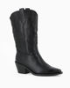Immagine di ZOE - Stivale texano nero con zip laterale, tacco 6CM