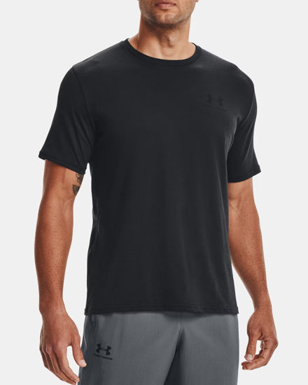 Immagine di UNDER ARMOUR- T-SHIRT MEZZA MANICA SPORTSTYLE  NERA DA UOMO, 1326799_0001