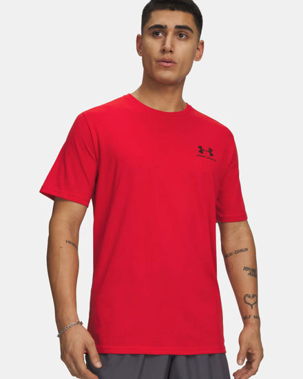 Immagine di UNDER ARMOUR- T-SHIRT MEZZA MANICA SPORTSTYLE  ROSSA DA UOMO, 1326799_0600