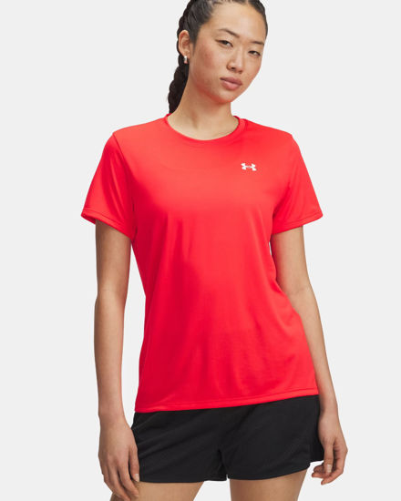 Immagine di UNDER ARMOUR -T-SHIRT MEZZA MANICA TECH SSC - SOLID ROSSA  DA DONNA, 1384231_0714