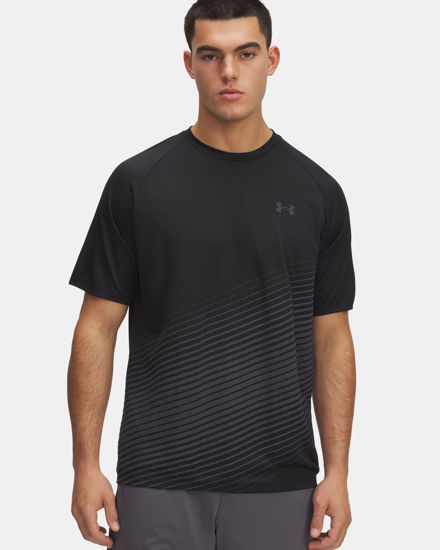 Immagine di UNDER ARMOUR-T-SHIRT MEZZA MANICA TECH FADE SS NERA CON DETTAGLI GRIGI  DA UOMO, 6005916_0001