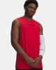 Immagine di UNDER ARMOUR- SMANICATO UA HOOPS TRAINING TANK ROSSO DA UOMO, 6012823_0600